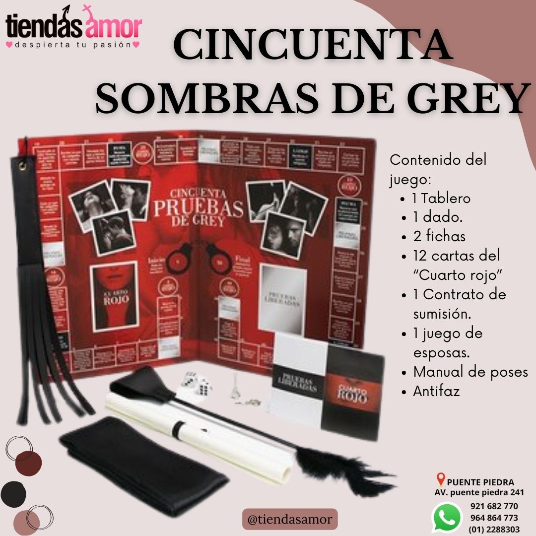 CINCUENTA SOBRAS DE GREY EN JUEGO HOT.